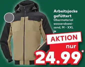 Kaufland Arbeitsjacke gefüttert Angebot