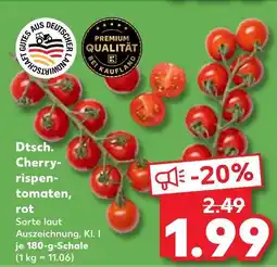 Kaufland Dtsch. cherry-rispen-tomaten, rot Angebot