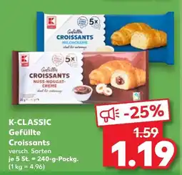 Kaufland K-classic gefüllte croissants milchcreme Angebot