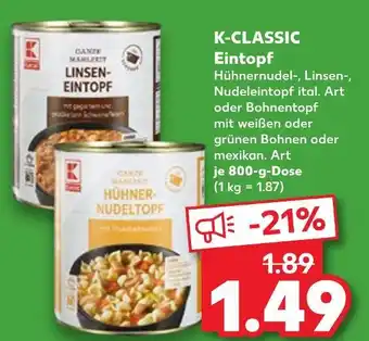 Kaufland K-classic hühnernudeltopf Angebot