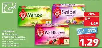 Kaufland Teekanne minze zitrone Angebot