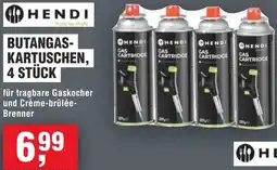 Handelshof Hendi butangas kartuschen, 4 stück Angebot