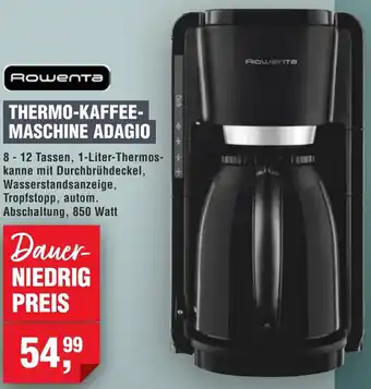 Handelshof Rowenta thermo-kaffeemaschine adagio Angebot