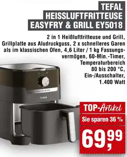 Handelshof TEFAL HEISSLUFTFRITTEUSE EASYFRY & GRILL EY5018 Angebot