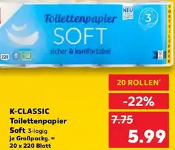 Kaufland K-CLASSIC Toilettenpapier Soft Angebot