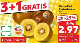Kaufland Zespri Neuseeländ. Kiwi gold, lose Angebot