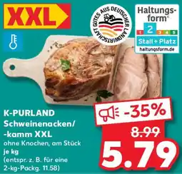 Kaufland K-PURLAND Schweinenacken/ -kamm XXL Angebot