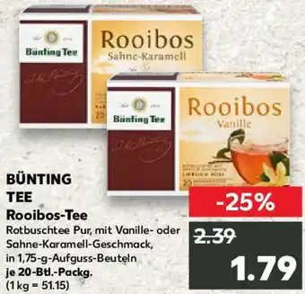 Kaufland BÜNTING TEE Rooibos-Tee Angebot