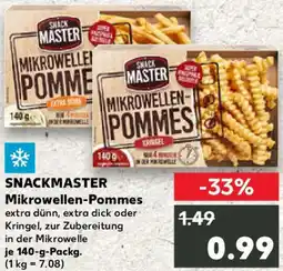 Kaufland SNACKMASTER Mikrowellen-Pommes Angebot