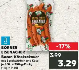 Kaufland BÖRNER EISENACHER Bacon-Käsekrakauer Angebot
