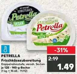 Kaufland PETRELLA Frischkäsezubereitung Angebot