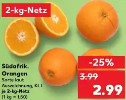 Kaufland Südafrik. Orangen Angebot