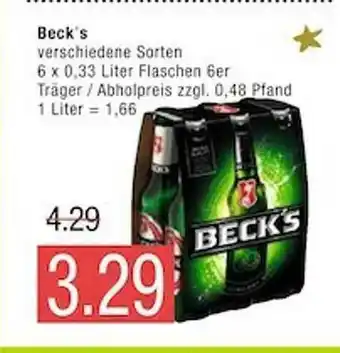 Marktkauf Beck's Verschiedene Sorten Angebot