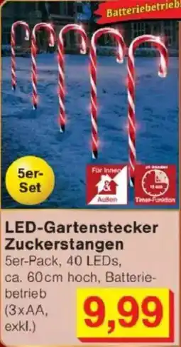Jawoll LED-Gartenstecker Zuckerstangen Angebot