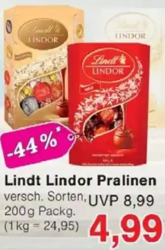 Jawoll Lindt Lindor Pralinen Angebot