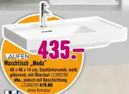 Hornbach Laufen waschtisch „meda“ Angebot