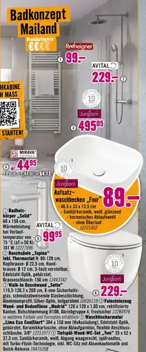 Hornbach Badkonzept mailand Angebot