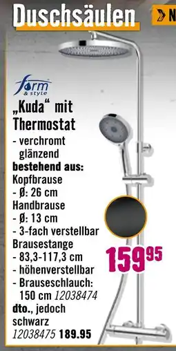 Hornbach Form & style kuda mit thermostat Angebot