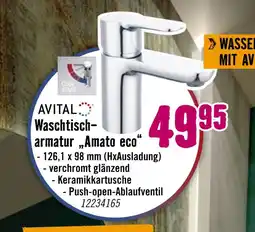 Hornbach Avital waschtischarmatur „amato eco“ Angebot