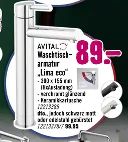 Hornbach Avital waschtischarmatur lima eco Angebot