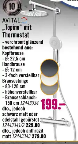 Hornbach Avital topino mit thermostat Angebot