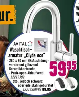 Hornbach Avital waschtischarmatur „clyde eco“ Angebot