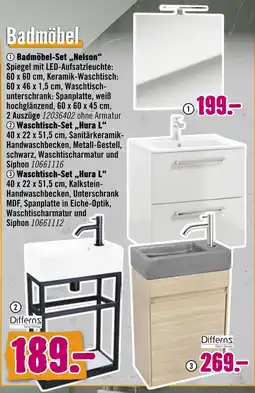 Hornbach Badmöbel-set „nelson“ Angebot