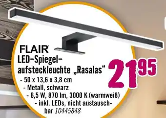 Hornbach Flair led-spiegelaufsteckleuchte „rasalas“ Angebot