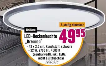 Hornbach Brilliant led-deckenleuchte „brennan“ Angebot
