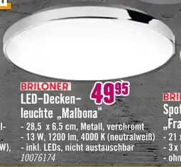 Hornbach Briloner led-deckenleuchte malbona Angebot