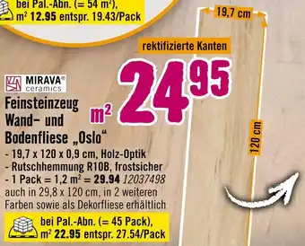 Hornbach Mirava ceramics feinsteinzeug wand- und bodenfliese oslo Angebot