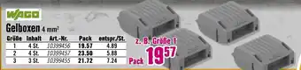 Hornbach Wago gelboxen 4 mm² größe 1 Angebot
