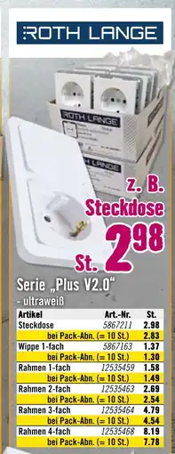 Hornbach Roth lange steckdose Angebot