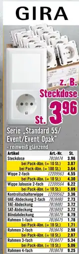 Hornbach Gira steckdose Angebot