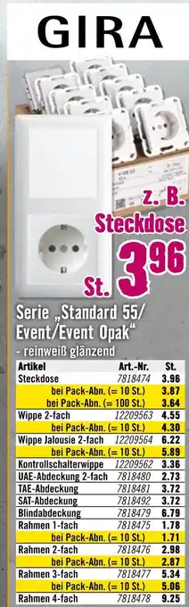 Hornbach Gira steckdose Angebot