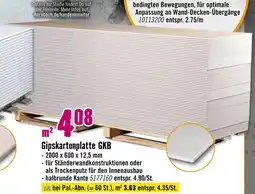 Hornbach Gipskartonplatte gkb Angebot