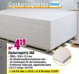 Hornbach Knauf gipskartonplatte gkb Angebot