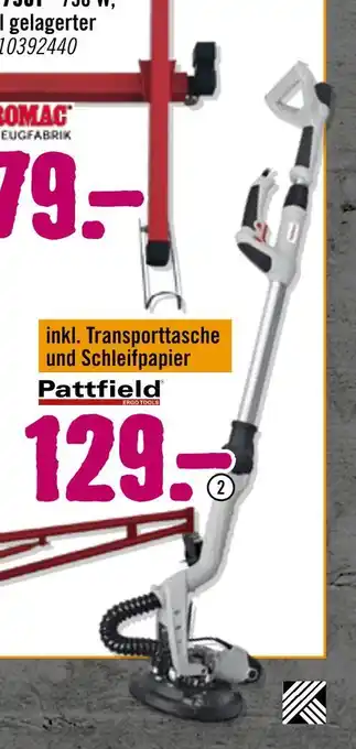 Hornbach Pattfield trockenbauschleifer „pwd750t“ Angebot