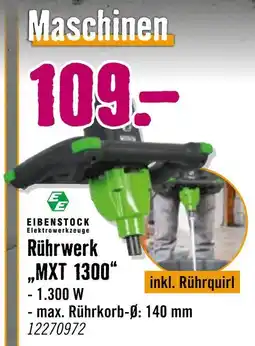 Hornbach Eibenstock elektrowerkzeuge rührwerk „mxt 1300“ Angebot