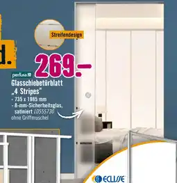 Hornbach Perfura glasschiebetürblatt 4 stripes Angebot