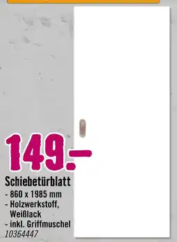 Hornbach Schiebetürblatt Angebot