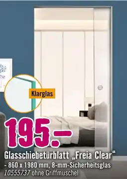 Hornbach Glasschiebetürblatt „freia clear“ Angebot