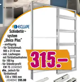 Hornbach Eclisse schiebetürsystem unico plus Angebot