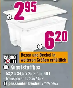 Hornbach Cargo point kunststoffbox Angebot