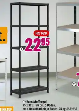 Hornbach Keter kunststoffregal Angebot