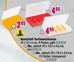 Hornbach Allit kunststoff-sortimentskasten Angebot