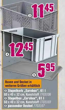 Hornbach Stapelkorb „eurobox“ Angebot