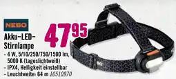 Hornbach Nebo akku-led-stirnlampe Angebot