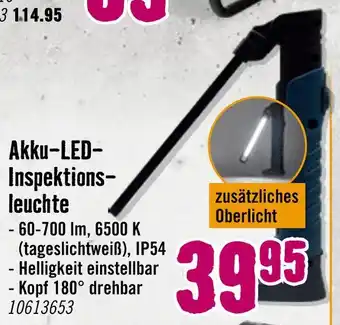 Hornbach Akku-led-inspektionsleuchte Angebot