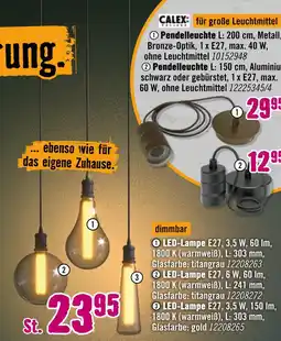 Hornbach Calex pendelleuchte Angebot